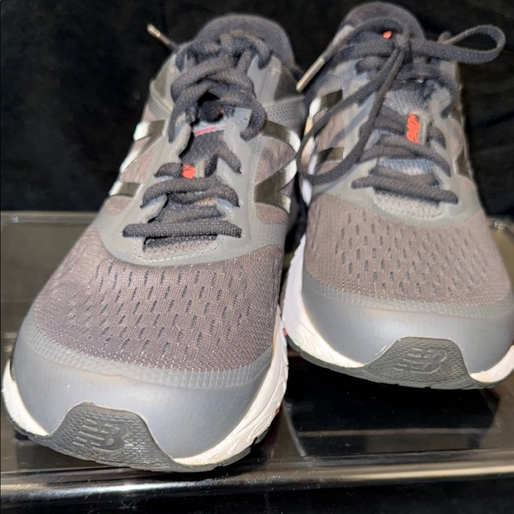 New Balance Charcoal and Black Athletic Sneakers - Picture 3 of 11